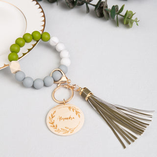 Custom Name Bracelet Keychain