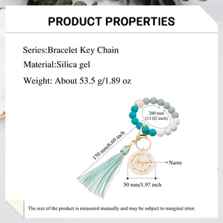 Custom Name Bracelet Keychain