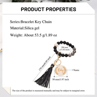 Custom Name Bracelet Keychain
