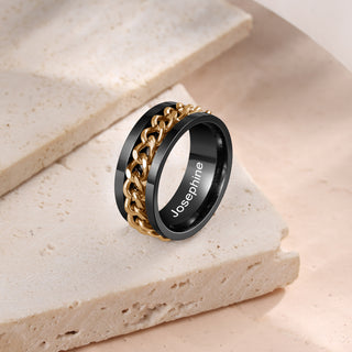 Custom Roratable Men's Ring