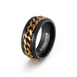 Custom Roratable Men's Ring
