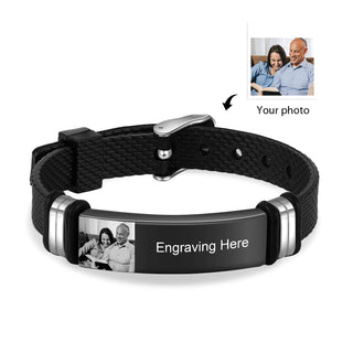Custom Photo Bnagle Bracelet