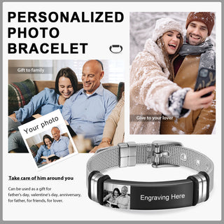 Custom Photo Bnagle Bracelet