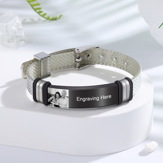 Custom Photo Bnagle Bracelet