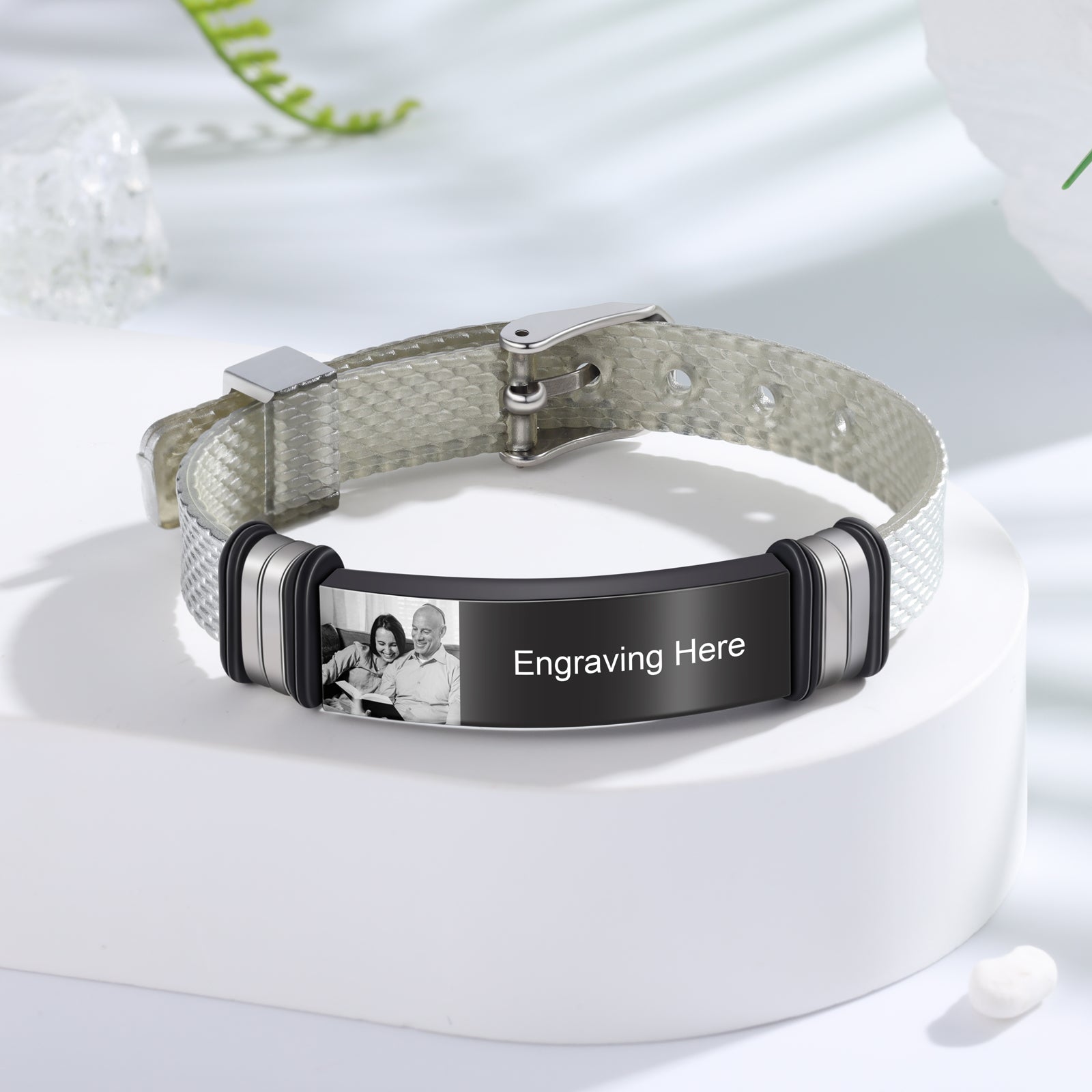 Custom Photo Bnagle Bracelet