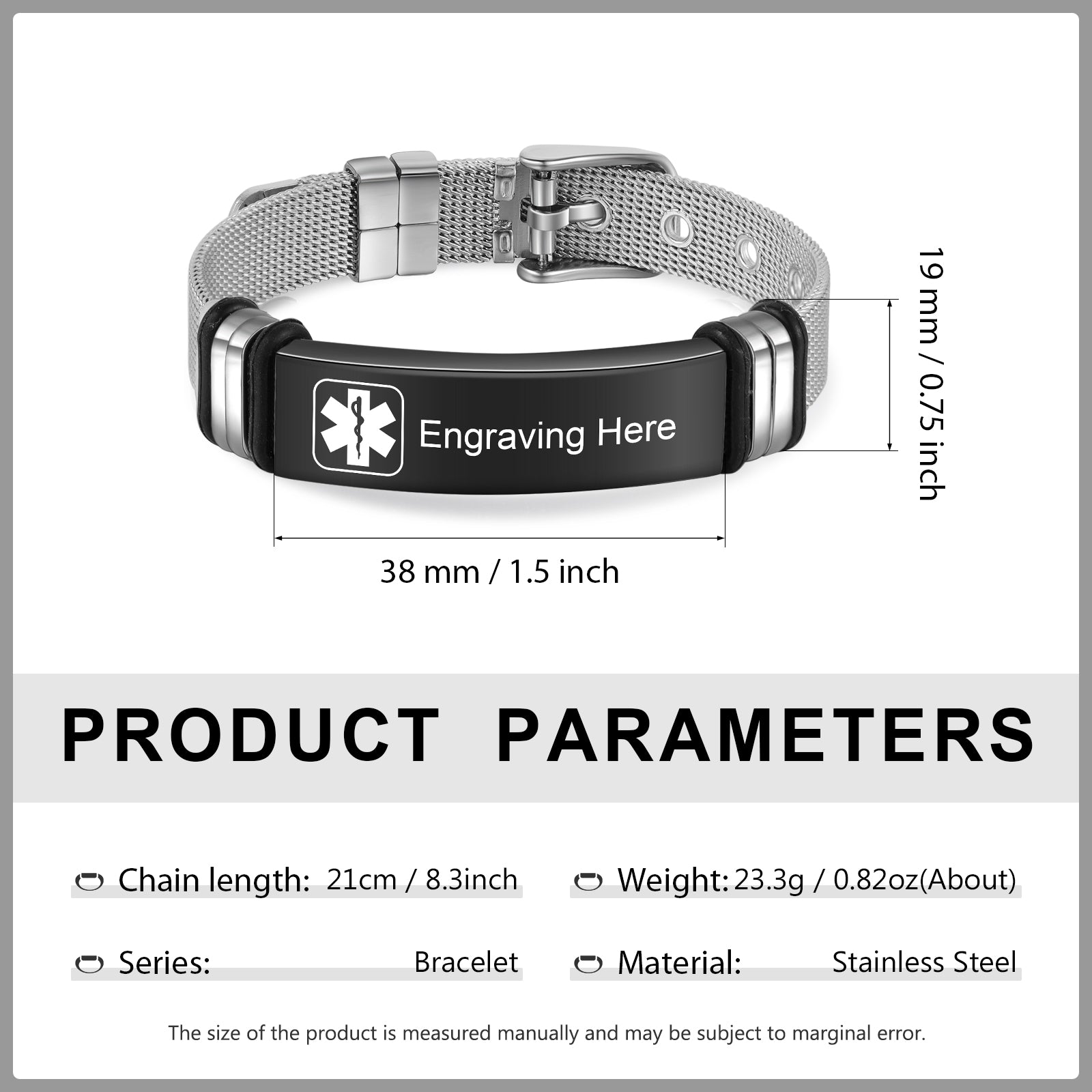 Custom Stainelss Steel Bracelet