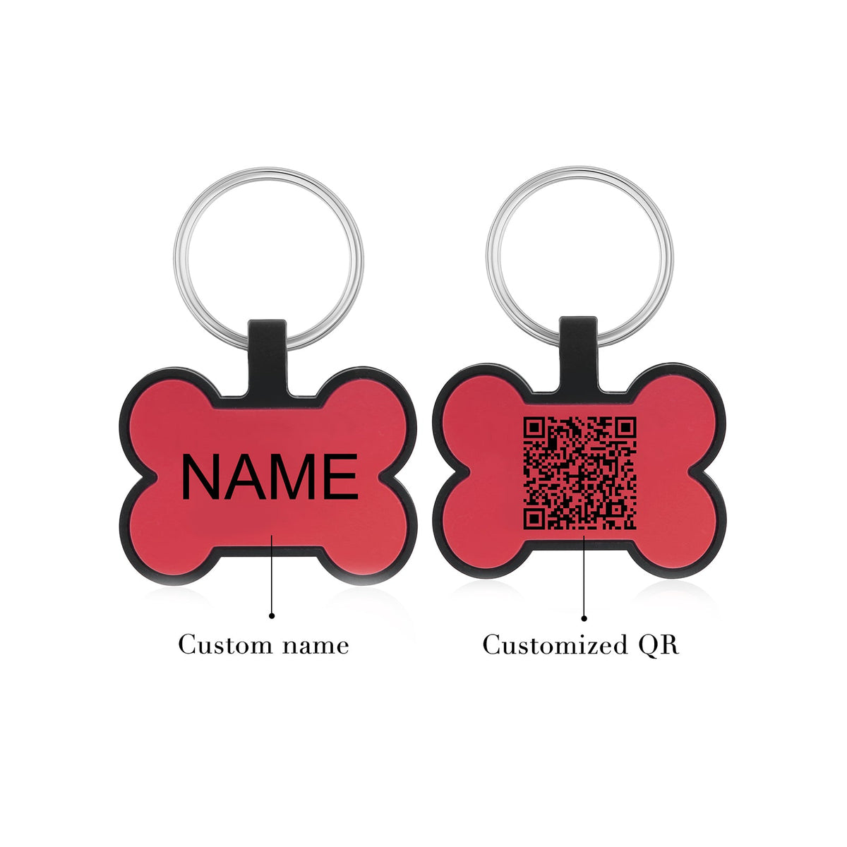 Custom Silicone Gel Bone Dog Tag