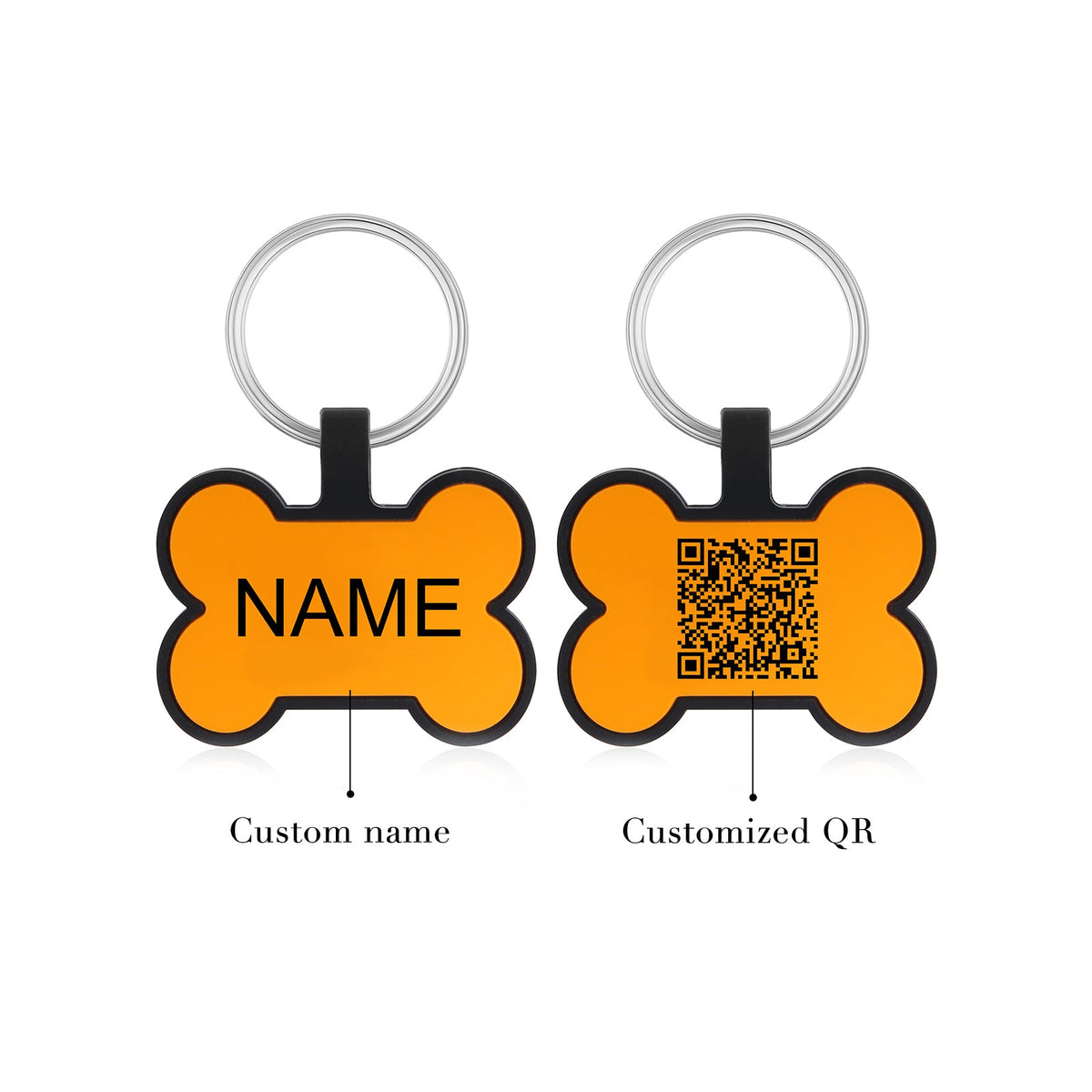 Custom Silicone Gel Bone Dog Tag