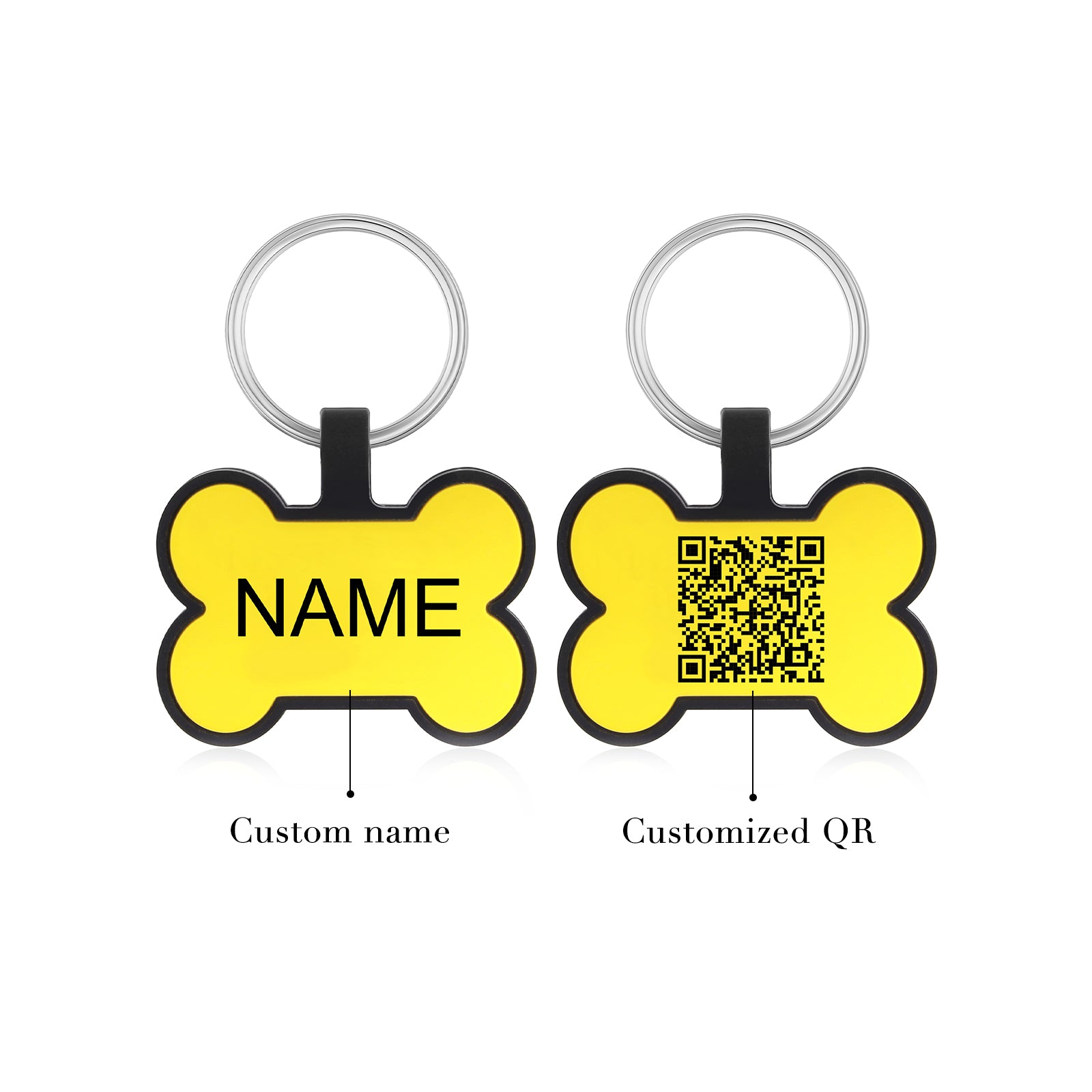 Custom Silicone Gel Bone Dog Tag