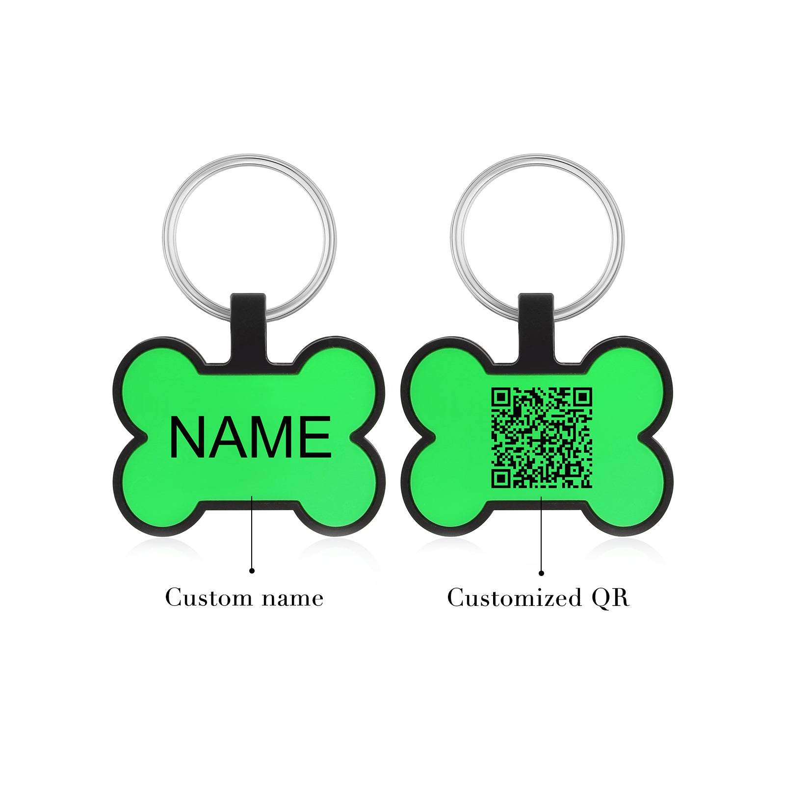 Custom Silicone Gel Bone Dog Tag
