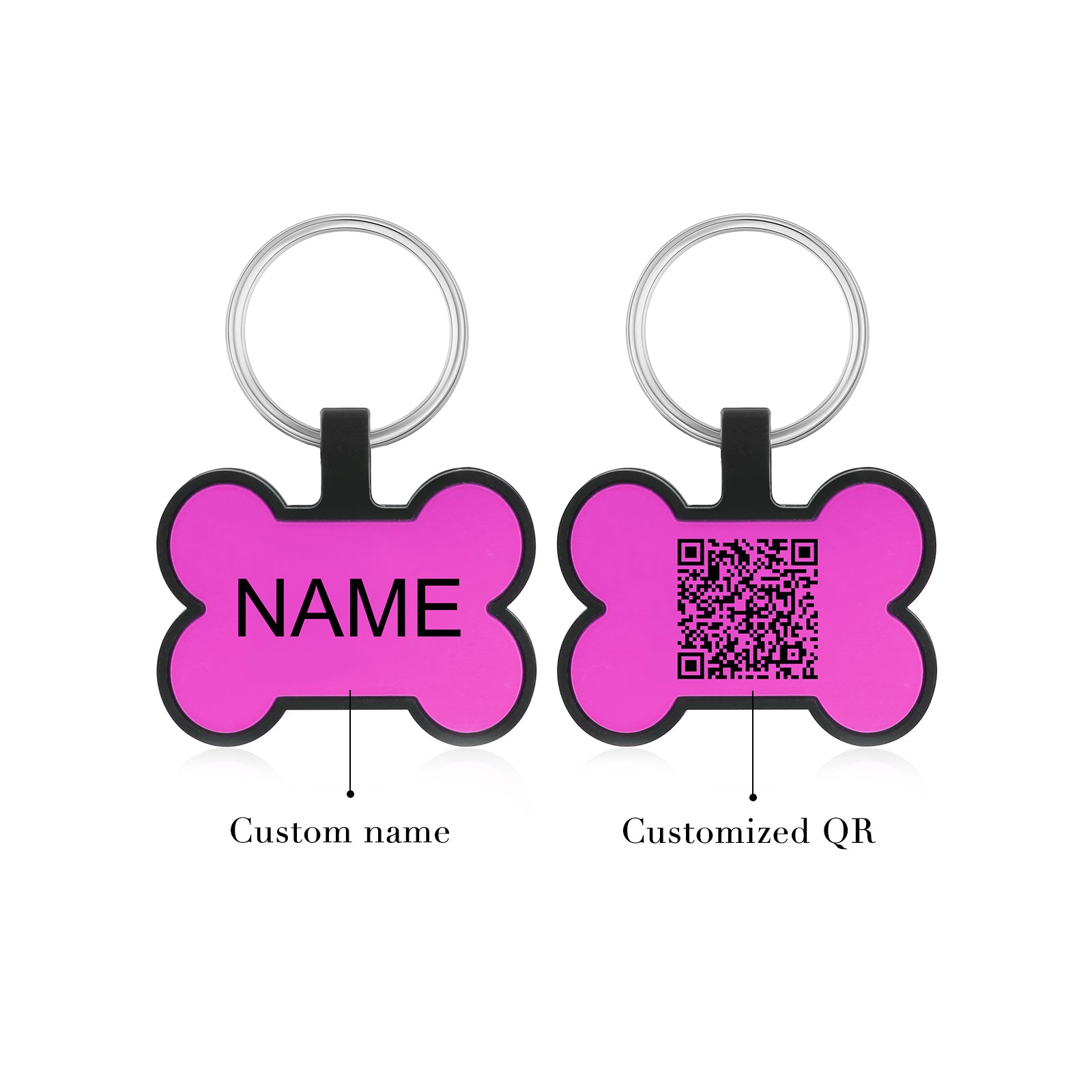 Custom Silicone Gel Bone Dog Tag
