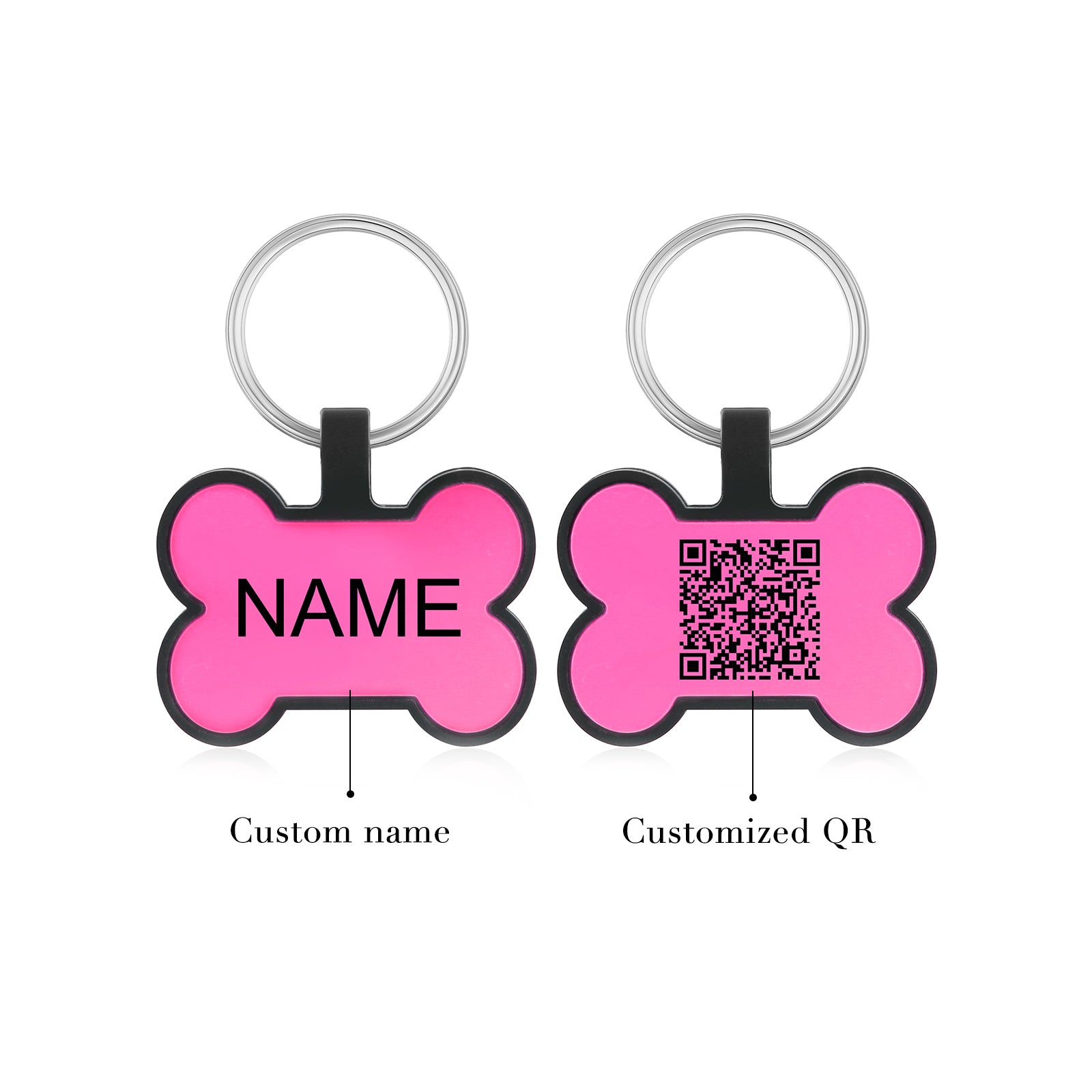 Custom Silicone Gel Bone Dog Tag