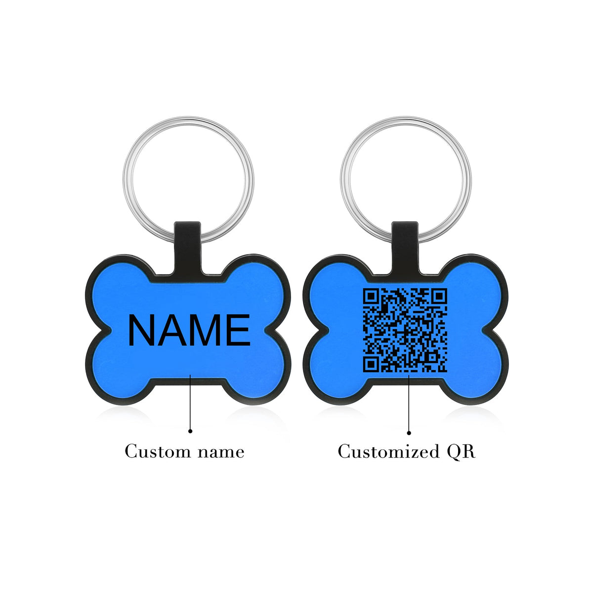 Custom Silicone Gel Bone Dog Tag