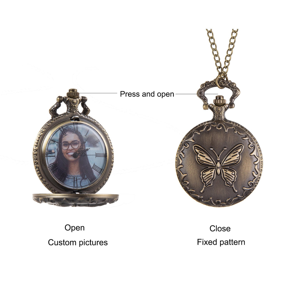 Custom Photo Pocket Watch