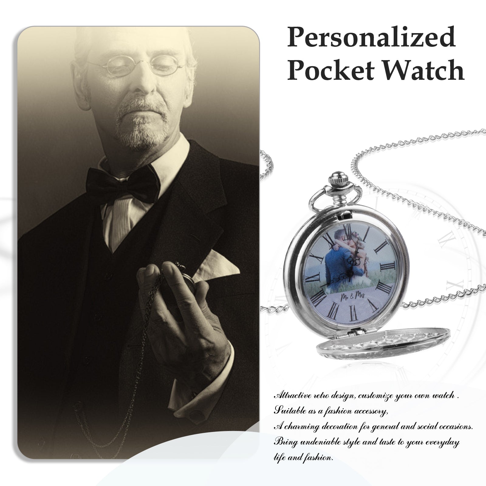 Custom Photo Pocket Watch