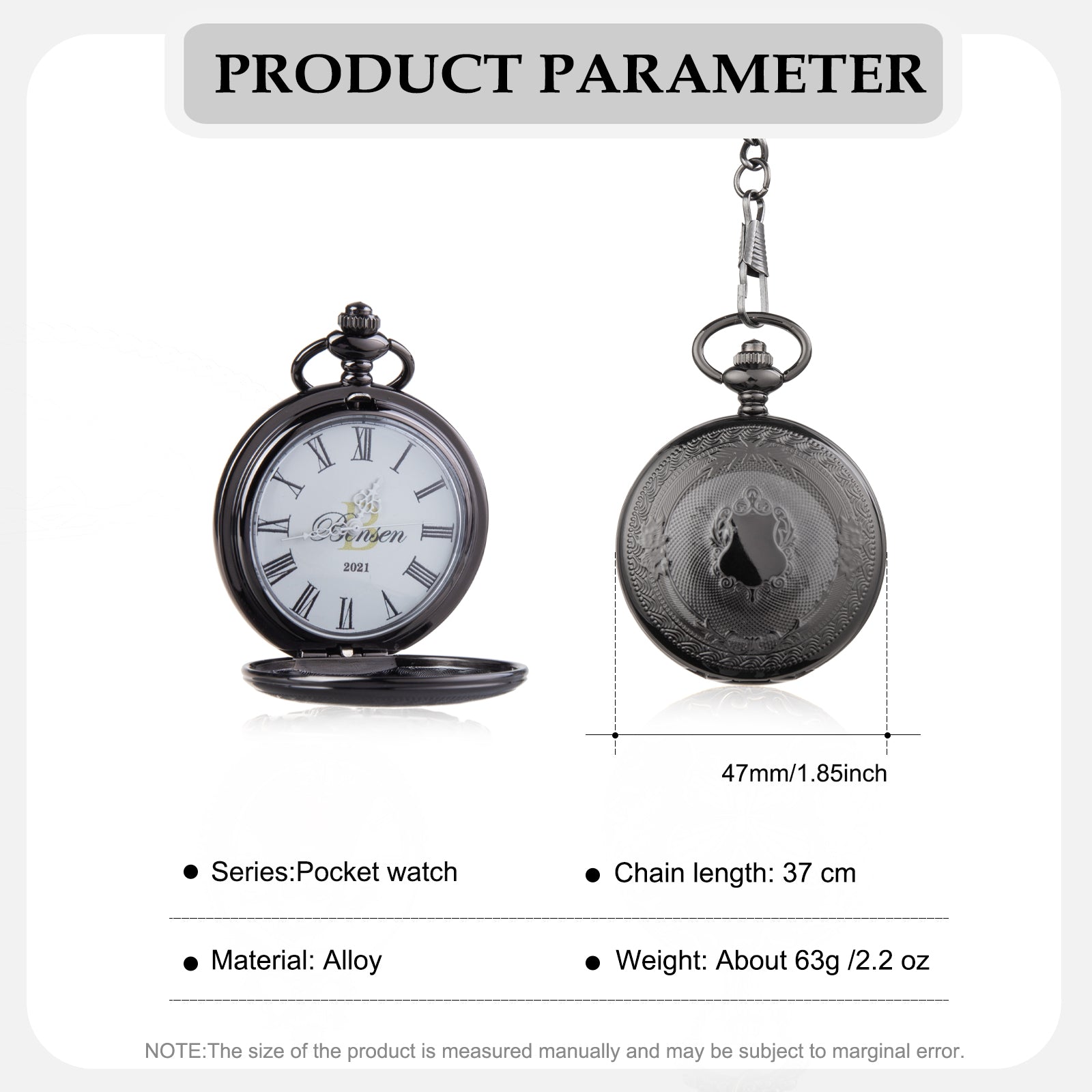 Custom Letter Pocket Watch