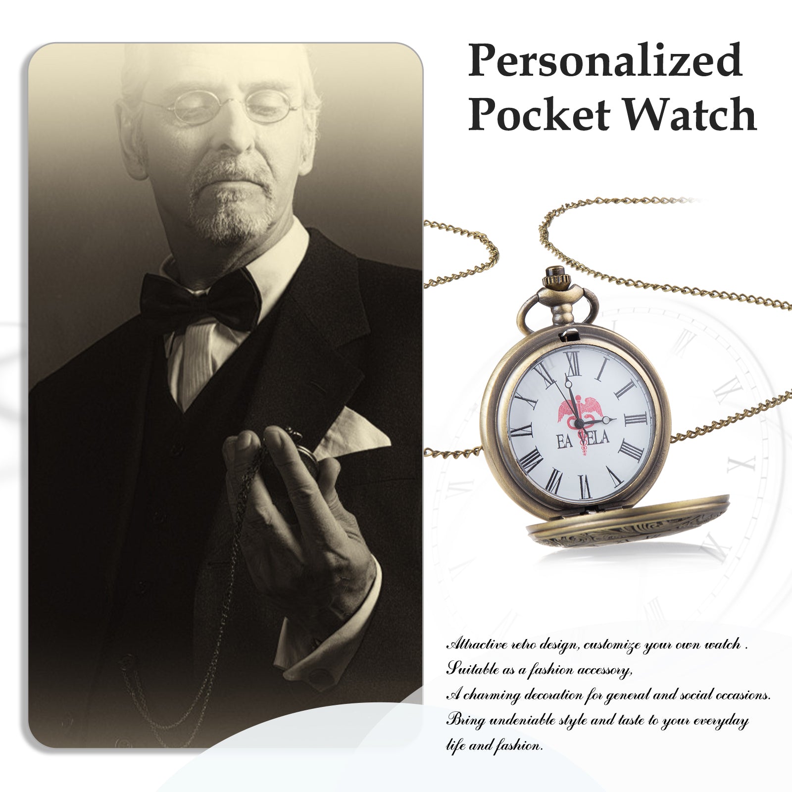 Custom Name Pocket Watch