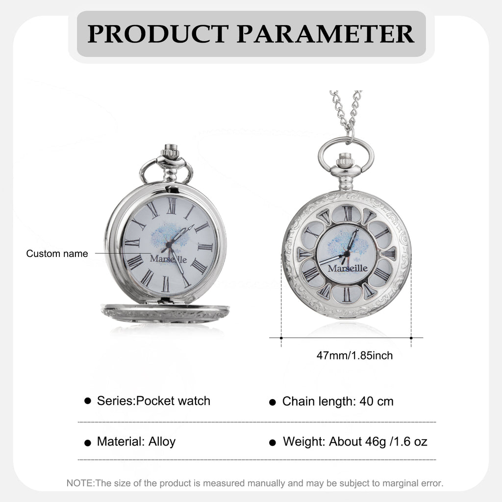 Custom Letter Pocket Watch