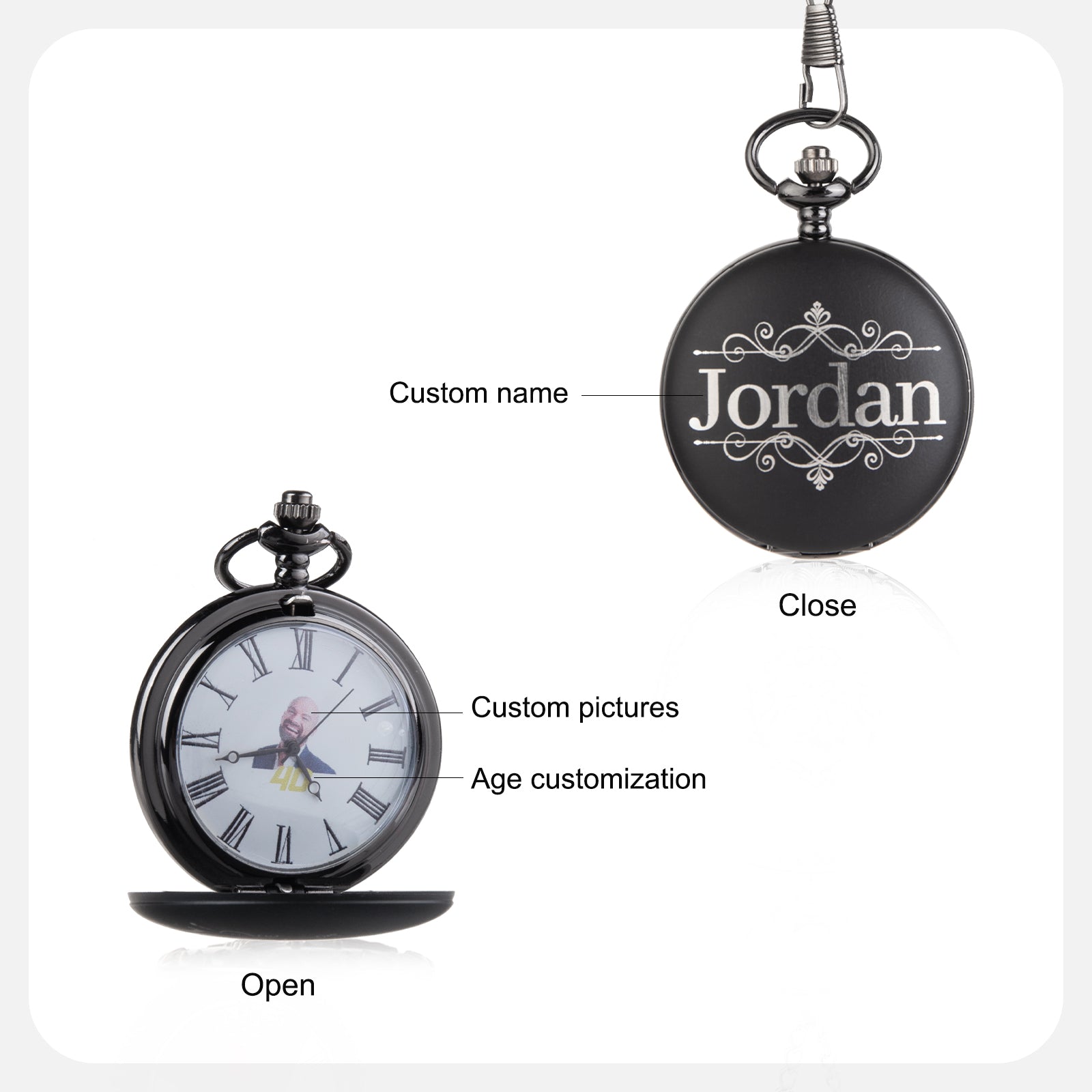 Custom Name Pocket Watch