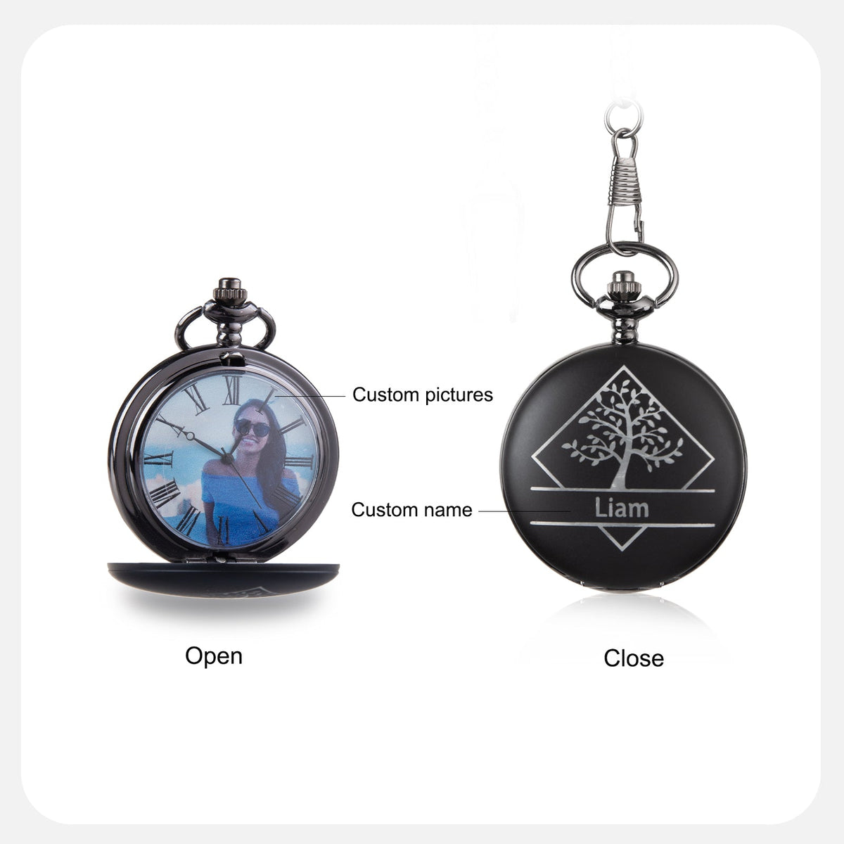 Custom Name Pocket Watch