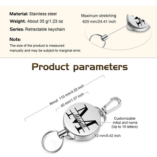 Custom Name Stainless Steel Keychain