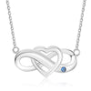 Custom Birthstone Infinity Necklace