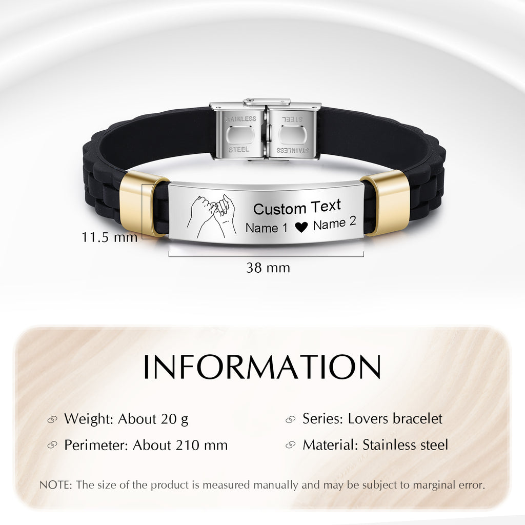 Custom Name Stainless Steel Bracelet