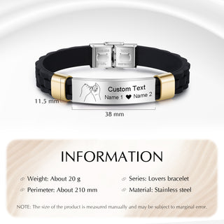 Custom Name Stainless Steel Bracelet