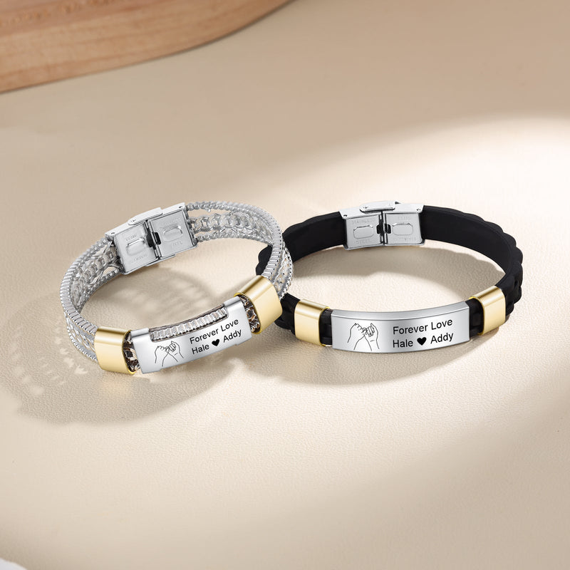Custom Name Stainless Steel Bracelet