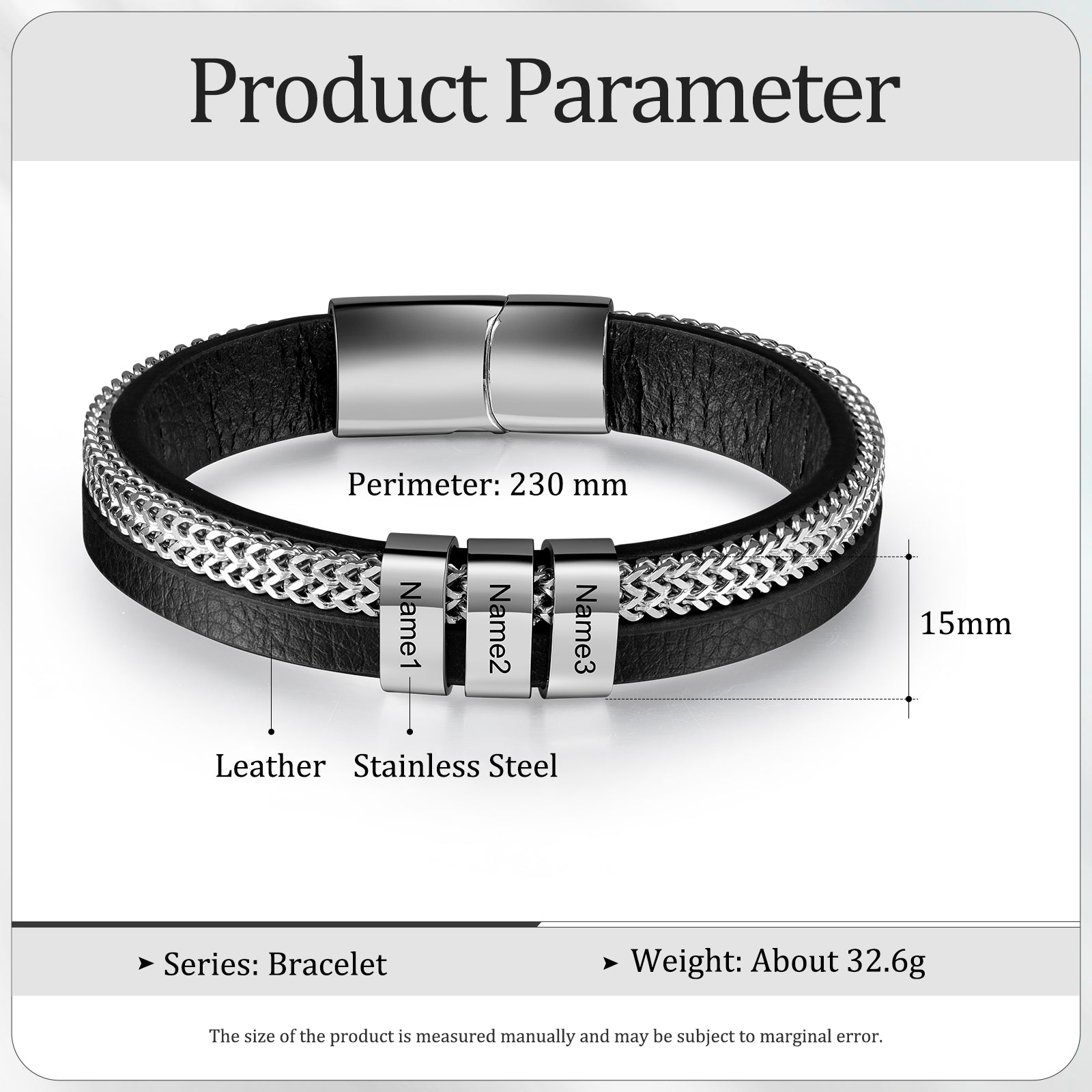 Custom Name Stainless Steel Bracelet