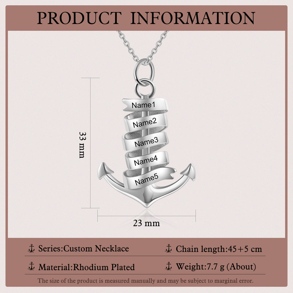 Custom Name Anchorn Necklace