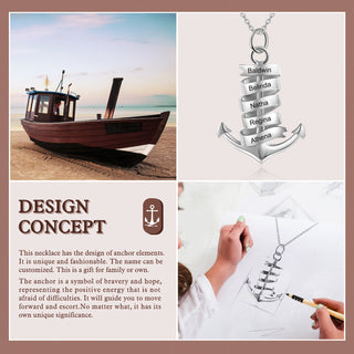 Custom Name Anchorn Necklace