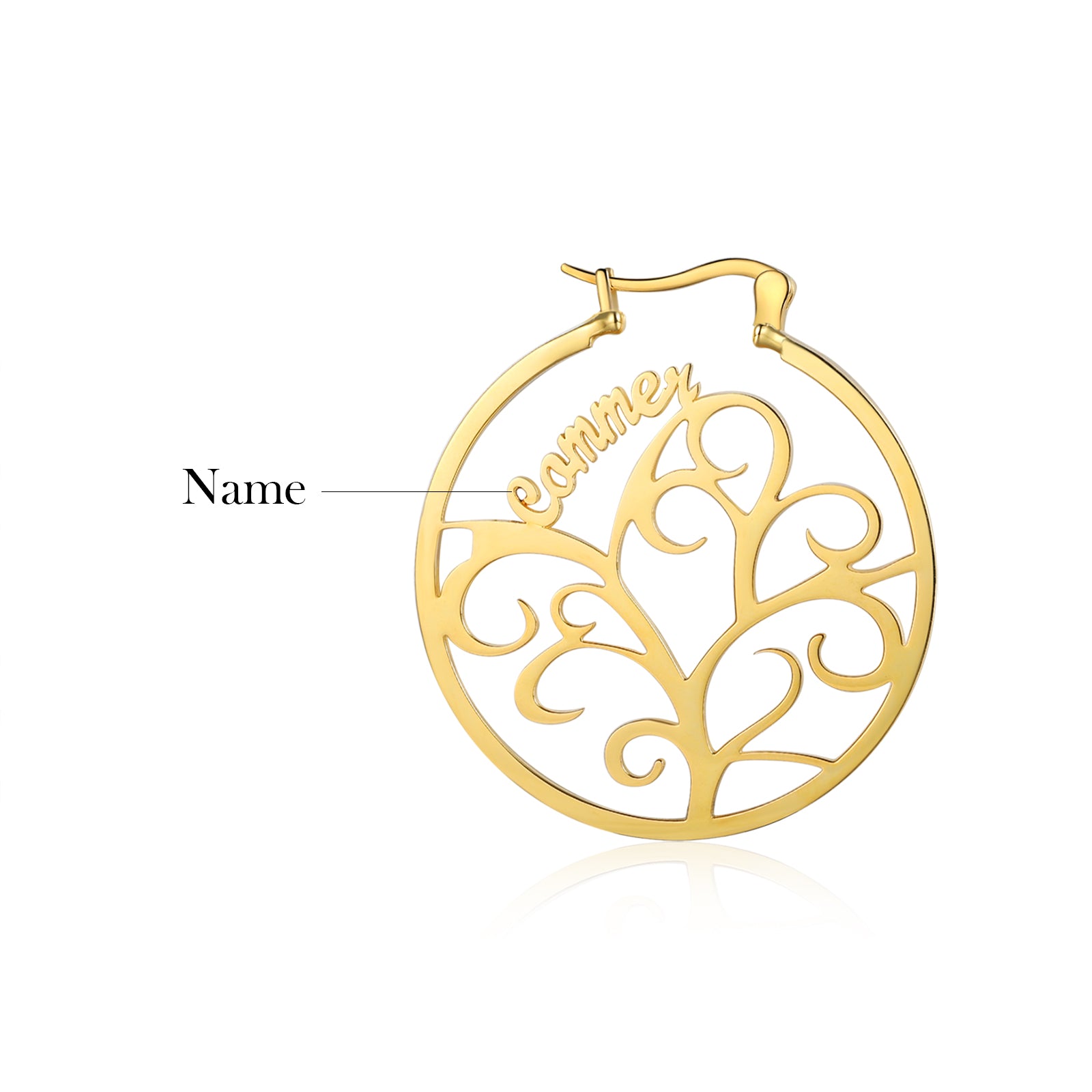 Personalized Name Family Tree Earrings