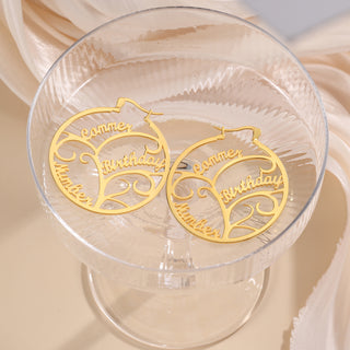 Personalized Name Family Tree Earrings