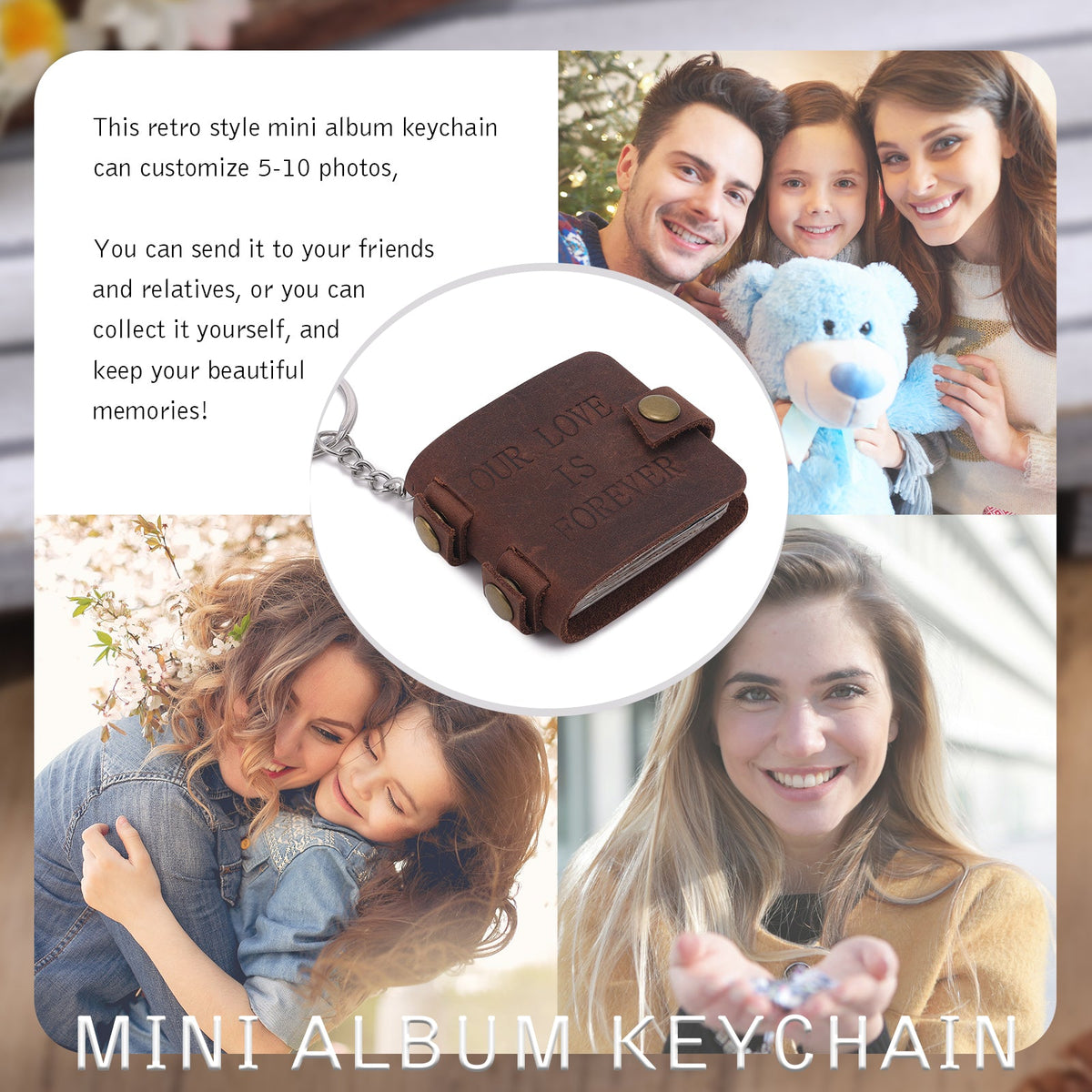 Mini Photo Album Keychain
