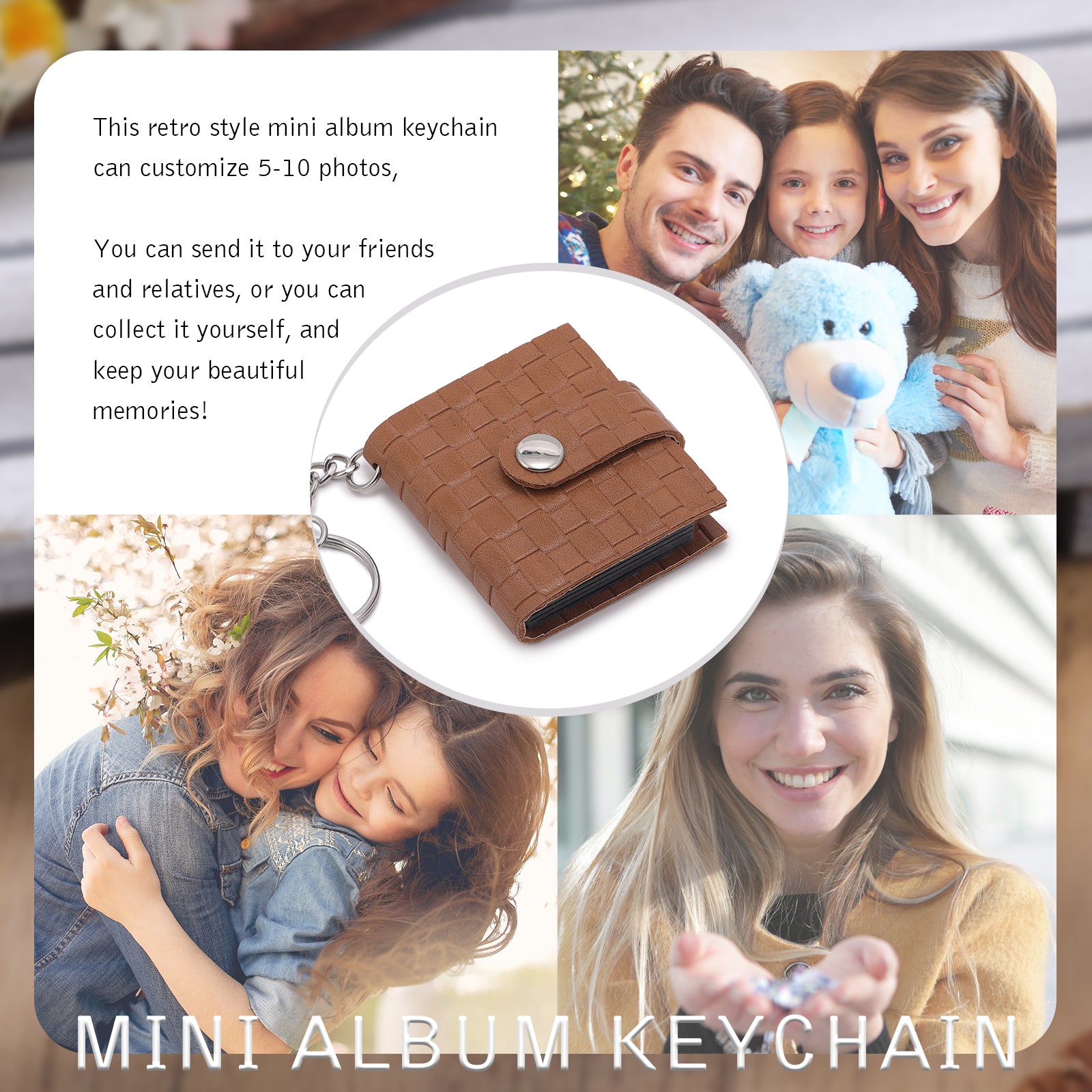 Custom Mini Photo Album Keychain