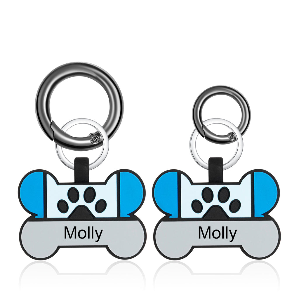 Personalized Silica Gel Bone Dog Tag