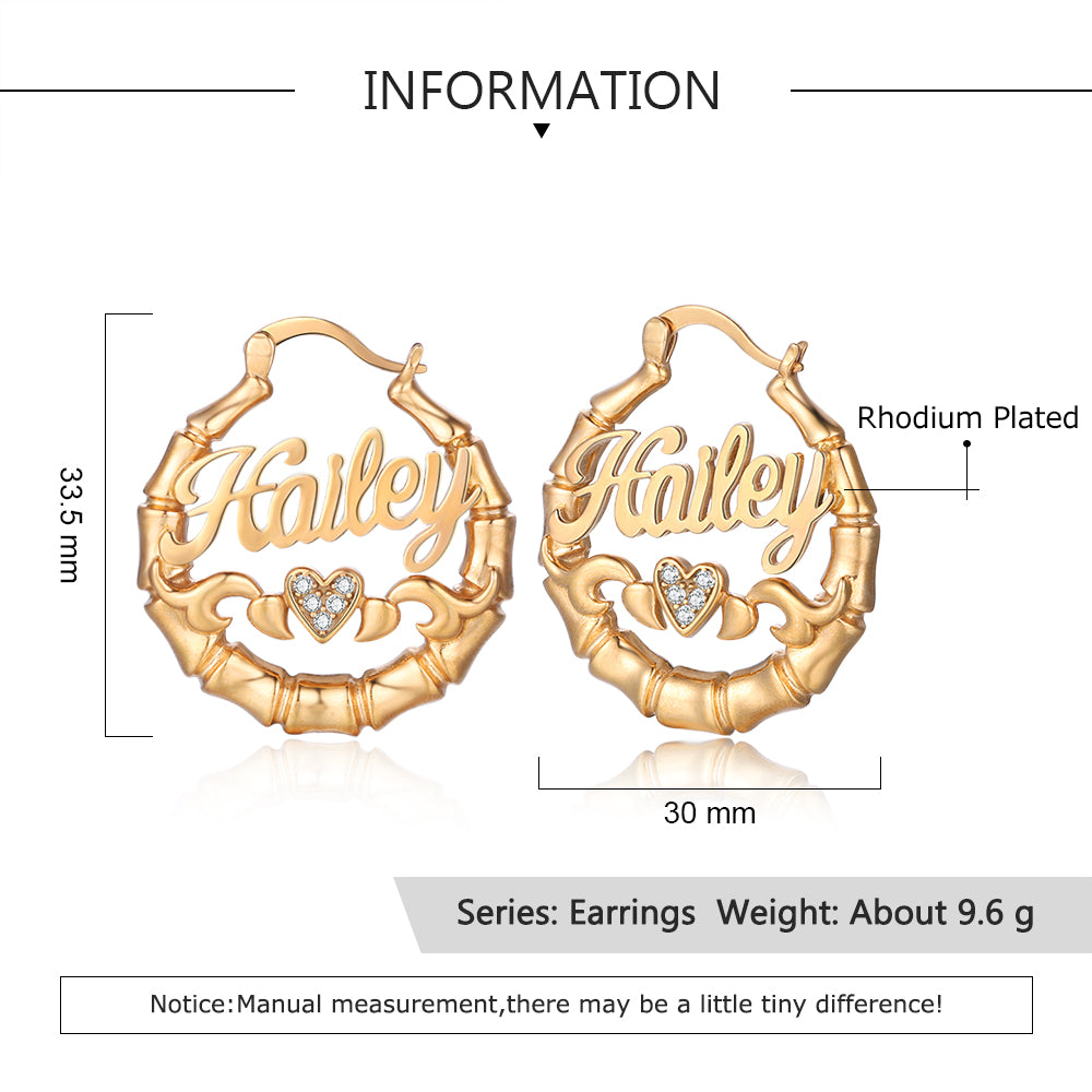 Custom Name Earrings
