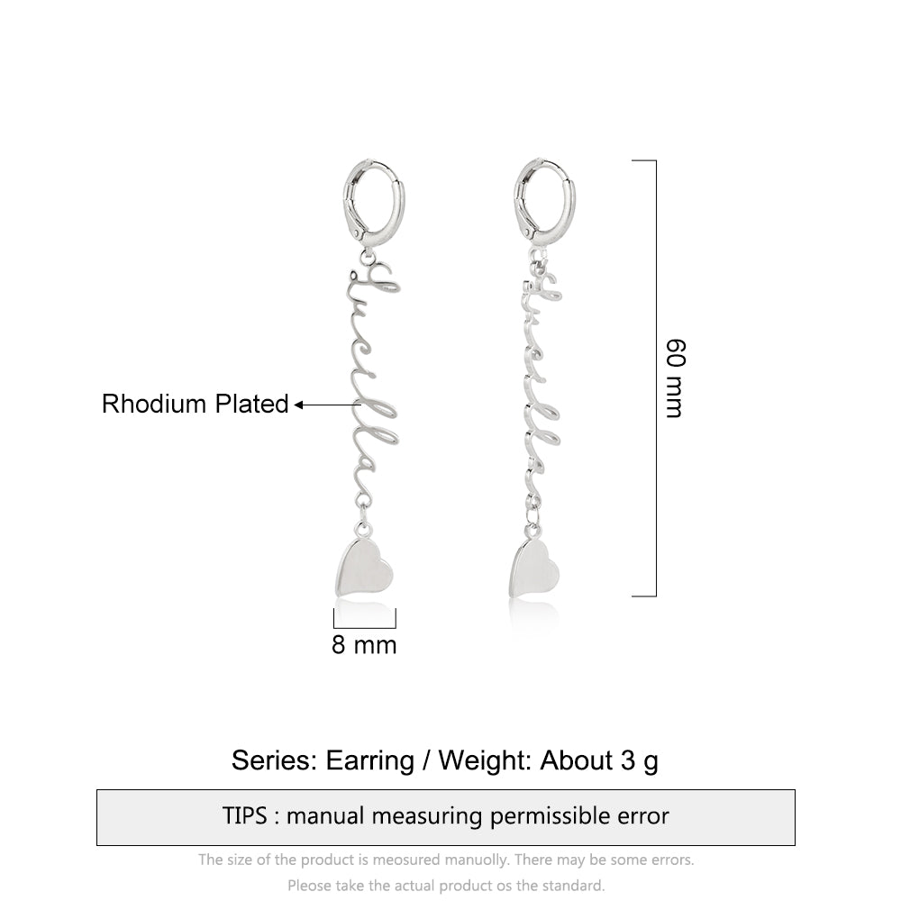 Custom Name Earrings
