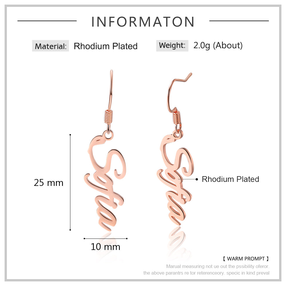 Personalized Name Earrings