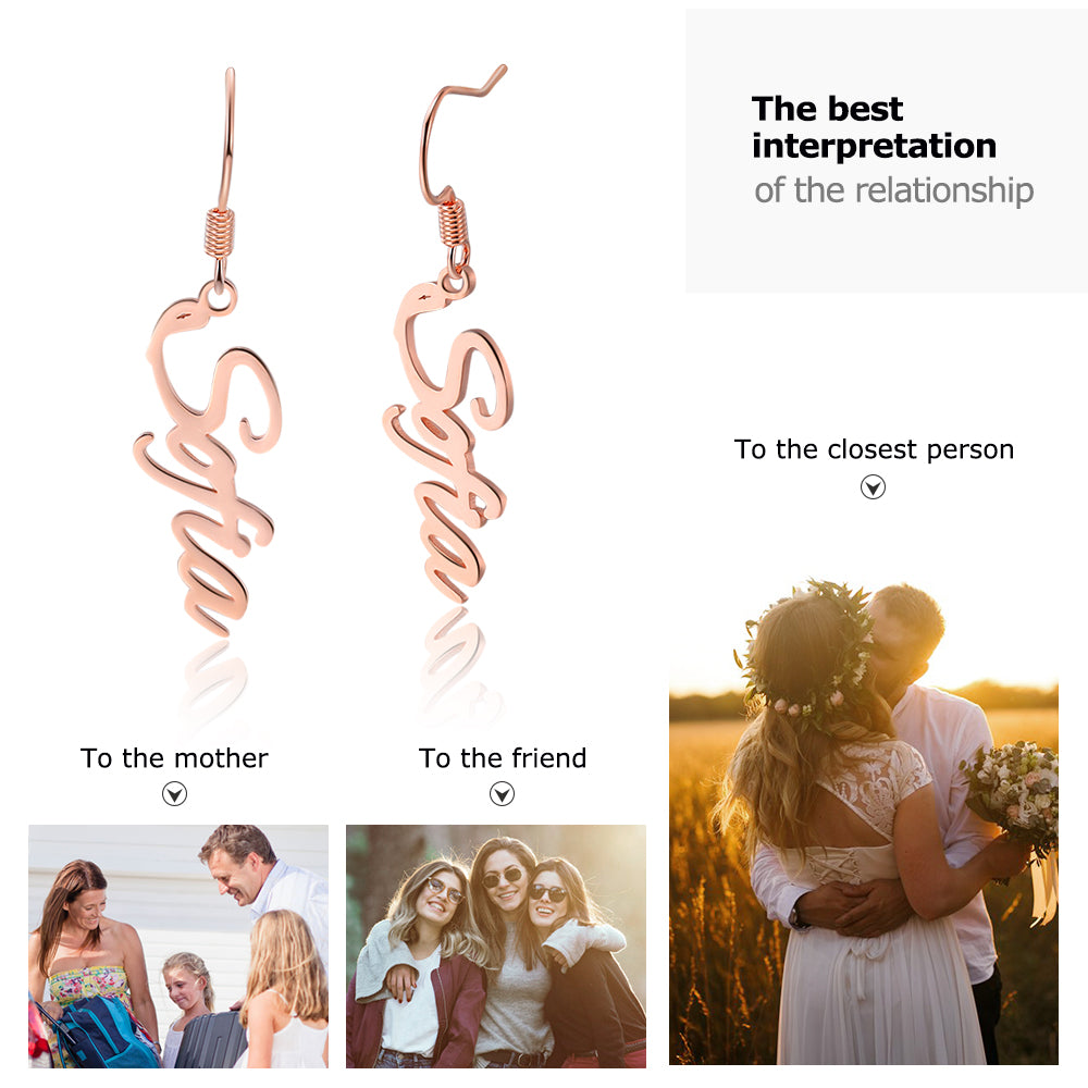 Personalized Name Earrings