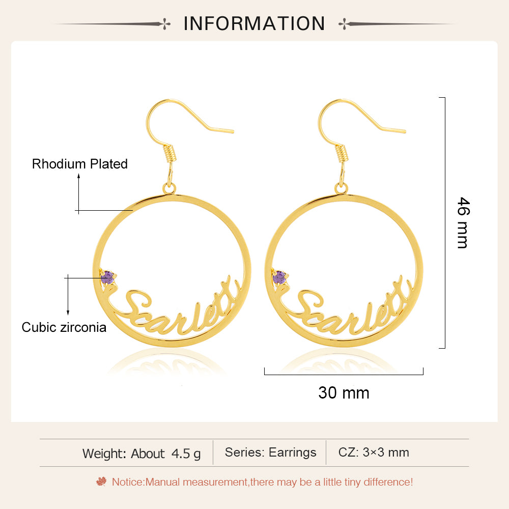 Custom Name Earrings