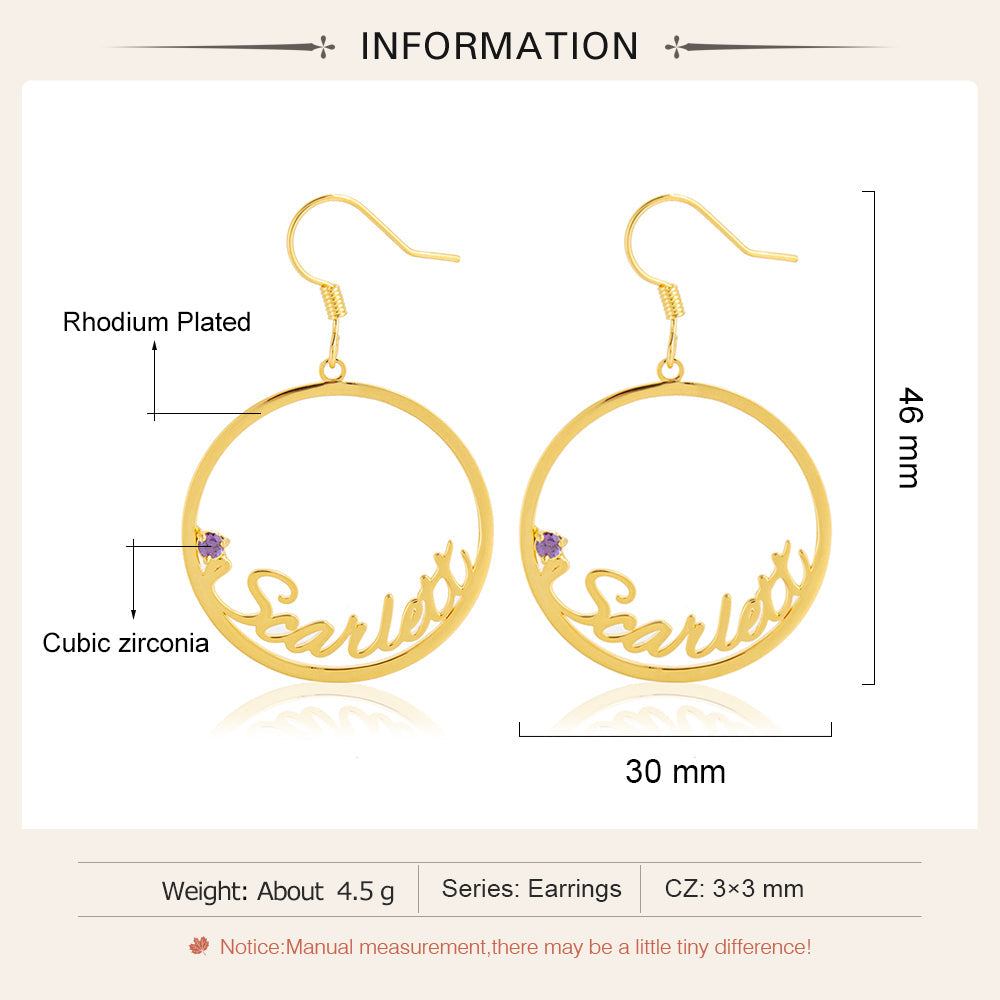 Custom Name Earrings