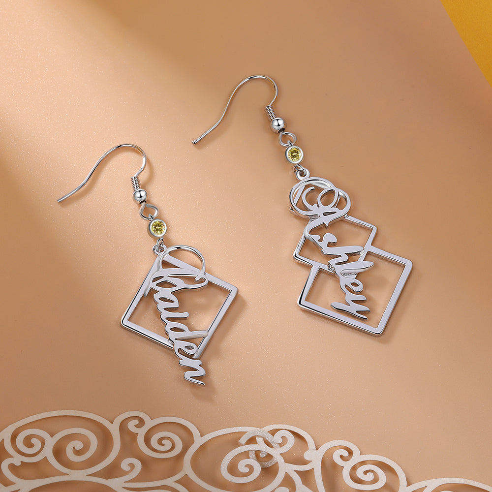 Custom Name Earrings
