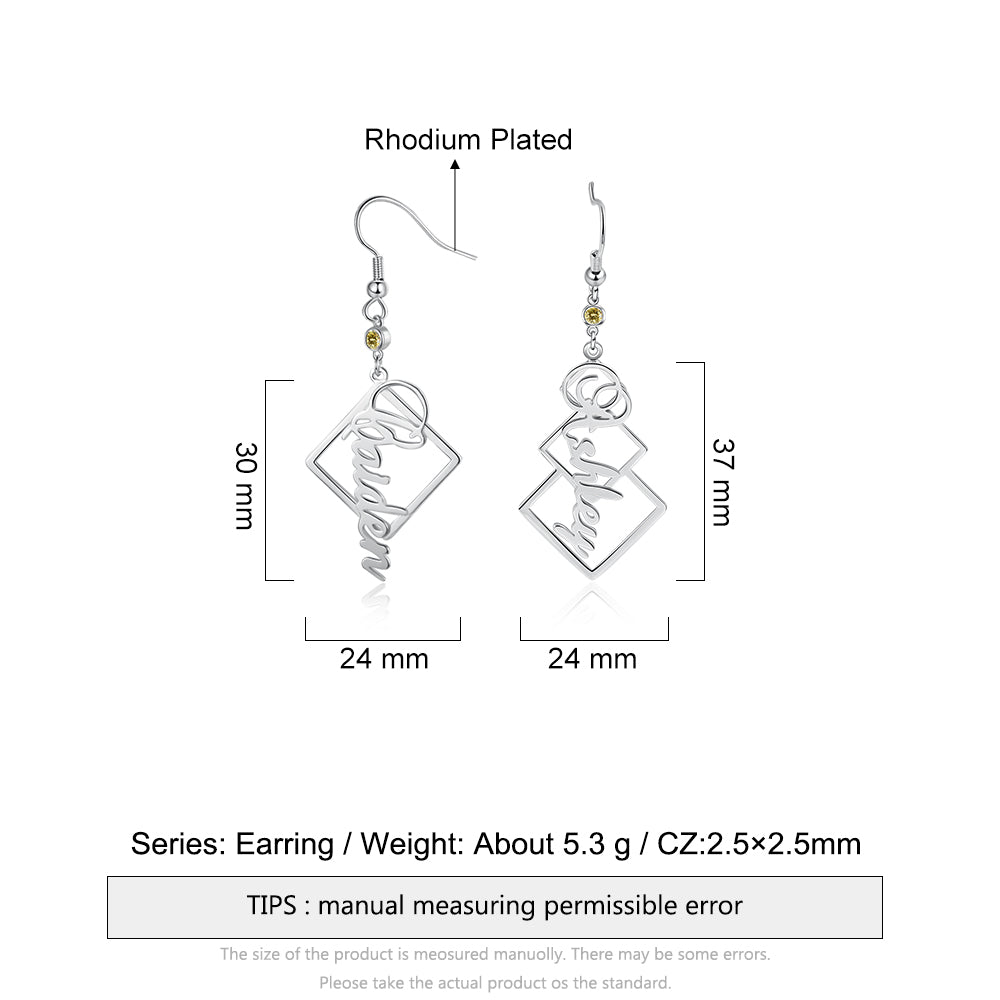 Custom Name Earrings