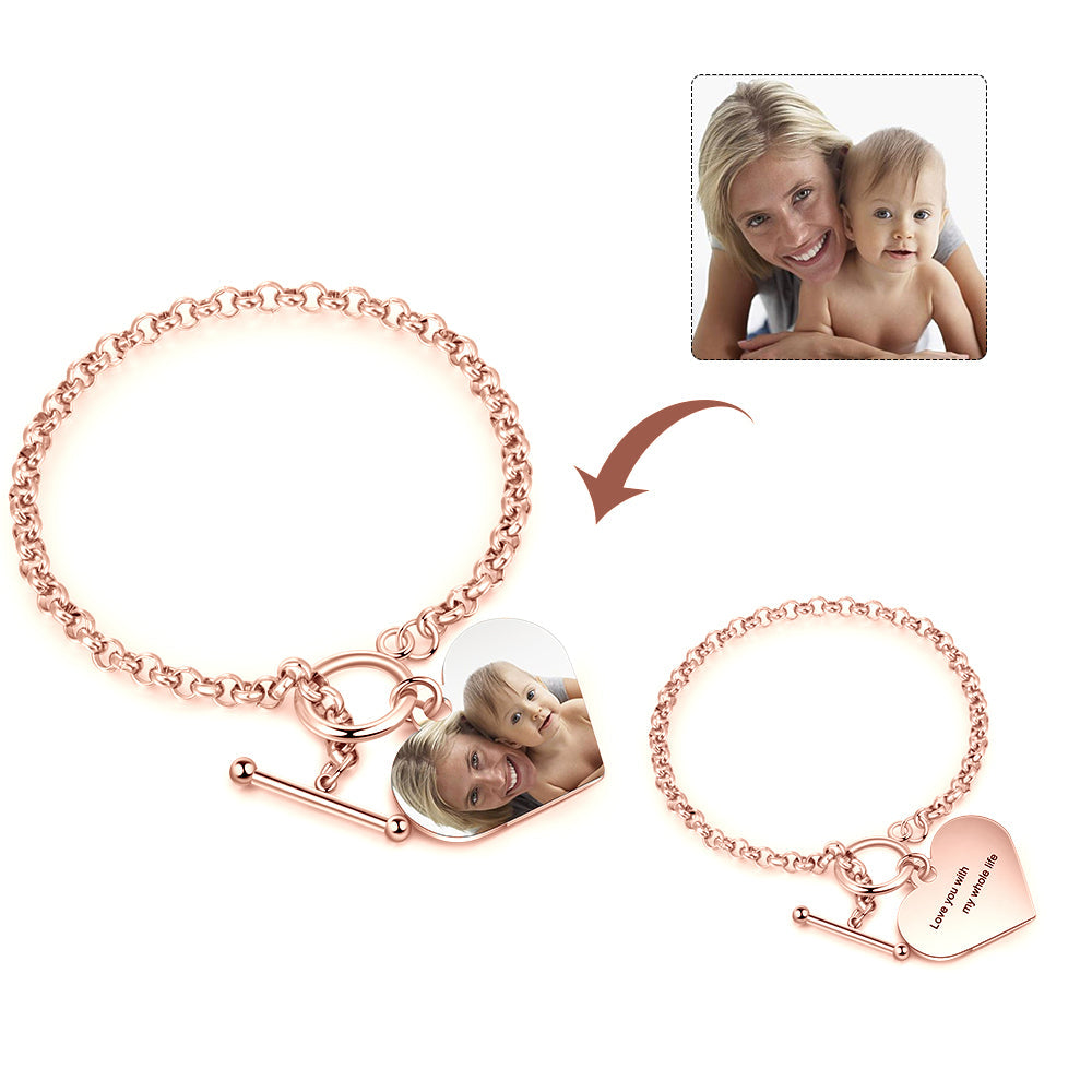 Personalized Stainless Steel Photo Bracelet