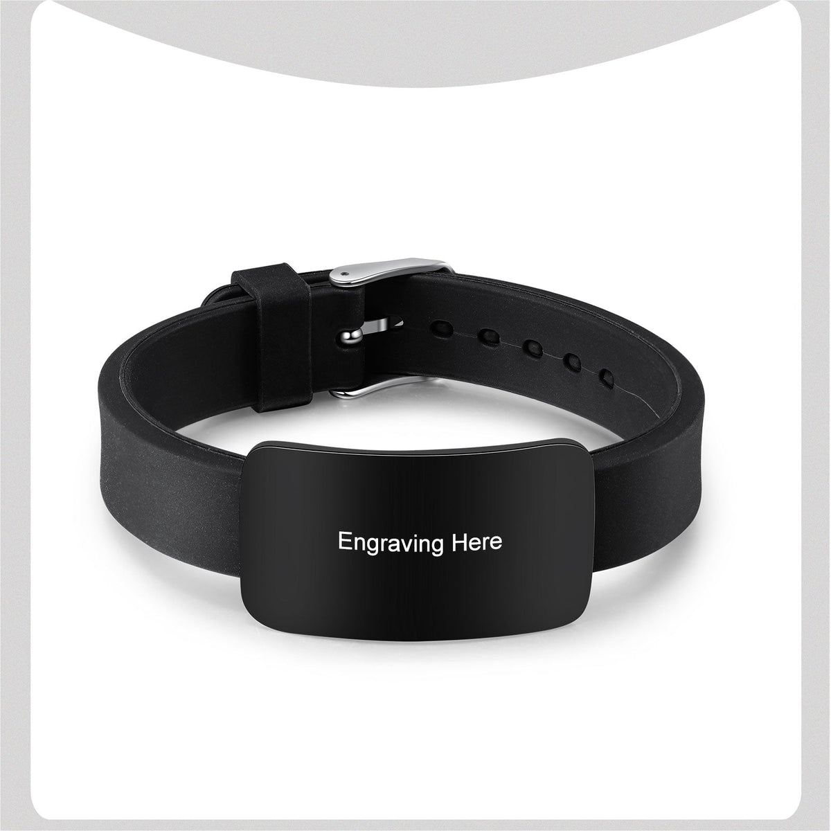 Custom Black Titanium Steel Bracelet