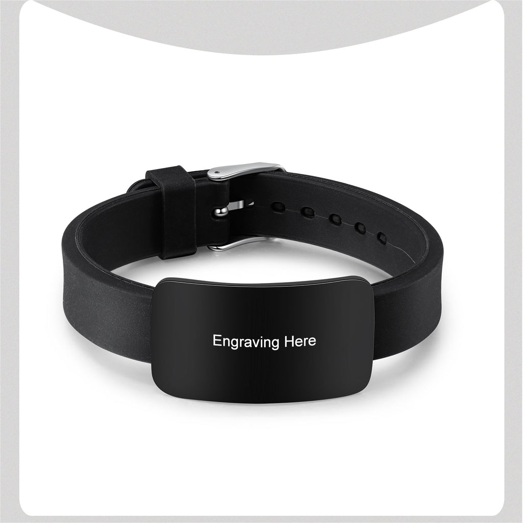 Custom Black Titanium Steel Bracelet