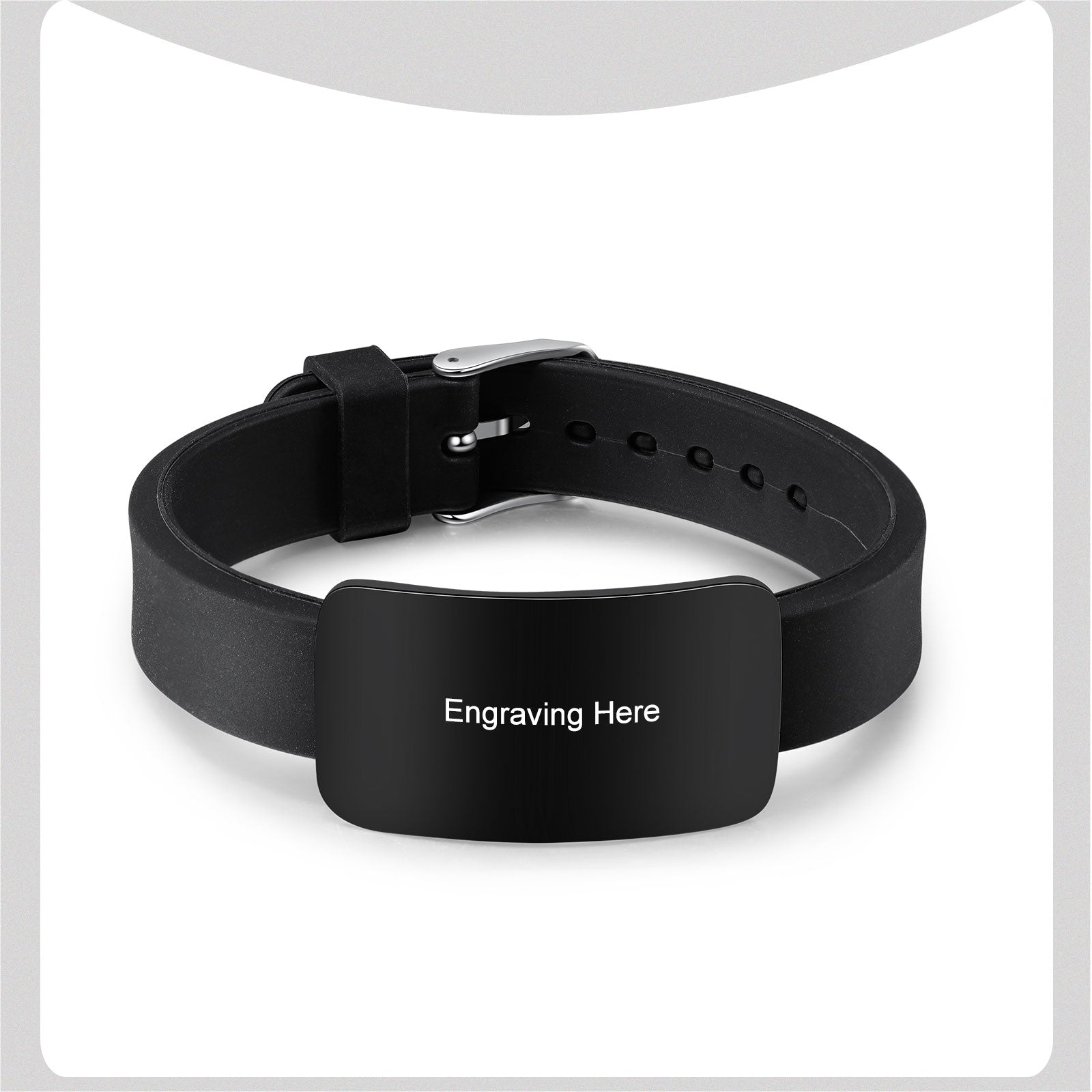 Custom Black Titanium Steel Bracelet