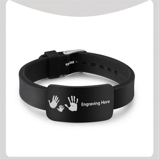 Custom Black Titanium Steel Bracelet